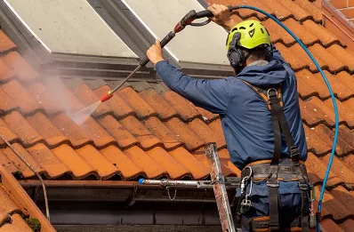 Démoussage et hydrofuge de toiture au Vey